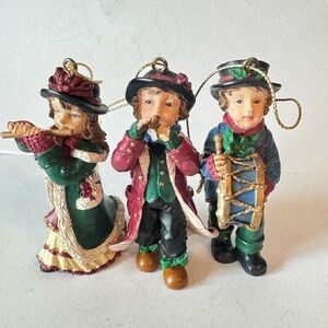 Vintage princess house musician ornaments